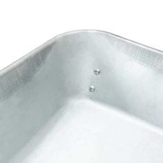 Vidaxl Kolovrat Srebro in črno 124 x 73 x 65 cm Jeklo