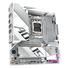Gigabyte B850M AORUS ELITE ICE osnovna plošča, WiFi6E, AM5, mATX, DDR5