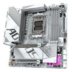 Gigabyte B850M AORUS ELITE ICE osnovna plošča, WiFi6E, AM5, mATX, DDR5