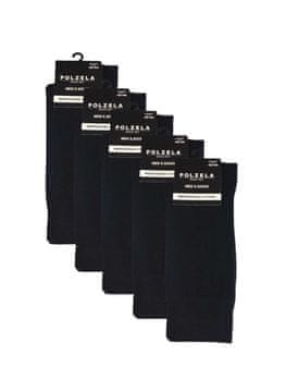 Polzela Business Elegant gladke bombažne nogavice art.1311 5 parov