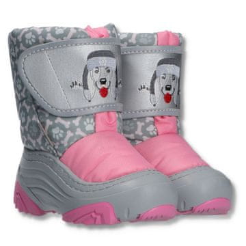 shumee Otroški škornji za sneg DOGGY 2 LIGHT NA 28/29