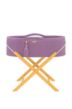 shumee Moses košara BOHO Handmade s stojalom lila