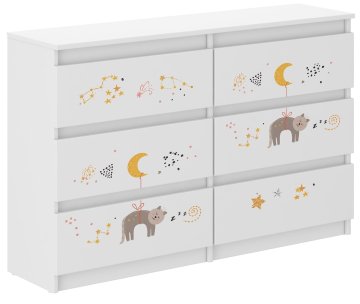 shumee Otroška komoda R-120 KITTY