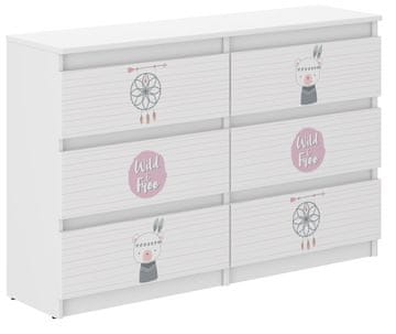 shumee Otroška komoda R-120 INDIJSKI MEDVEDEK