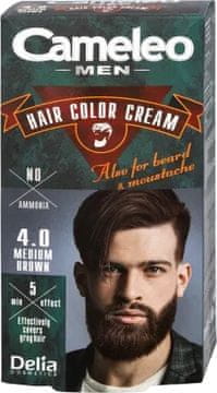 DELIA DELIA Cameleo moška barva za lase v kremi za brado in brke 4.0 srednje rjava 30 ml