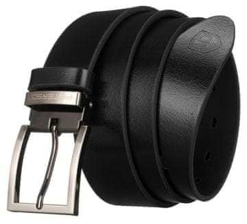shumee Širok usnjen pas PTN PS-05M-95-3569 Črne barve