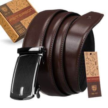 shumee Pašček iz PU in usnja 35 mm PTN AB35-115-02-PUL BR