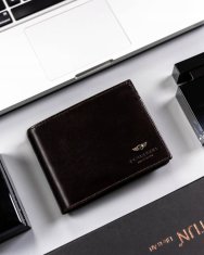 shumee Velika moška usnjena denarnica brez zaponke - Peterson