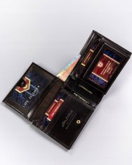 shumee Velika moška usnjena denarnica brez zaponke - Peterson