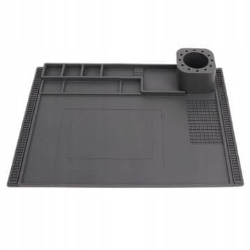 shumee FixZone ProSilica ESD 40x30 - Antistatična silikonska podloga za spajkanje in popravila | 500°C | 120 celic | Za telefone, PCB, prenosnike