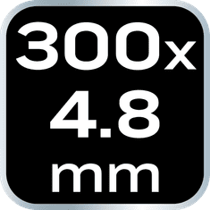 Topex Kabelske vezice EXTREME 4,8 × 300 mm, bele, 100 kosov.