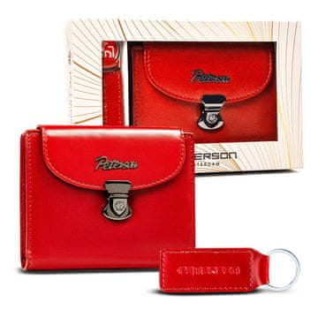 shumee Darilni komplet: Ženska usnjena denarnica in obesek za ključe - Peterson