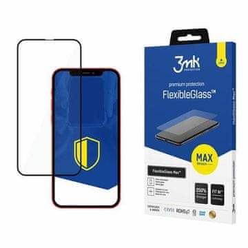 3MK Hibridno steklo za iPhone 13 Pro Max 3MK z ojačanimi robovi, črno