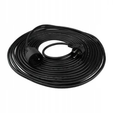shumee Podaljšek 1 vtičnica 10 m z/brez 3x1,5 mm2 ČRNE barve