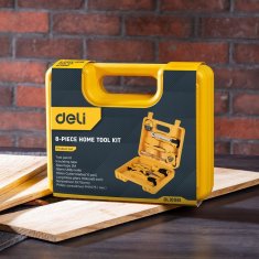 Deli Tools Komplet elektro orodja 8 kosov v kovčku