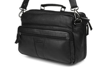 shumee Beltimore Moška torba, vodoravna, polno usnje