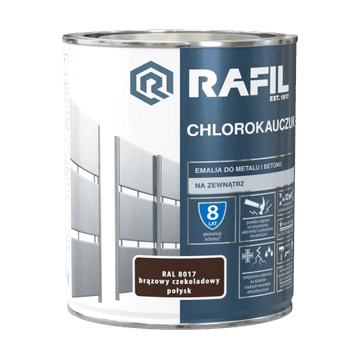 shumee RAFIL klorirana guma, čokoladno rjav sijaj, RAL8017, 0,75 l