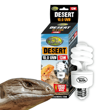 shumee REPTILE NOVA 10.0 UVB 13W - Fluorescentna svetilka za puščavske in stepske plazilce | UVA + UVB