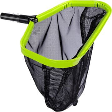 Nikcorp Mreža za čiščenje bazena globoka, dvoslojna najlonska vreča, aluminijast okvir, univerzalna pritrditev, 43,5x26 cm