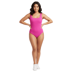 Nikcorp Žensko oblikovalno body Basic Casual, na tanke naramnice, rožnata S, V-izrez, brezšivno, elastičen 85% najlon 15% spandex, za trening in vsakodnevna oblačila, praktični pritiskači