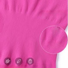 Nikcorp Žensko oblikovalno body Basic Casual, na tanke naramnice, rožnata S, V-izrez, brezšivno, elastičen 85% najlon 15% spandex, za trening in vsakodnevna oblačila, praktični pritiskači
