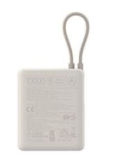 Xiaomi 33W prenosna baterija, integriran kabel USB-C, 10000 mAh, bež (59602)