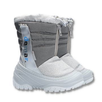 shumee Otroški škornji za sneg TEDDY SILVER 24/25