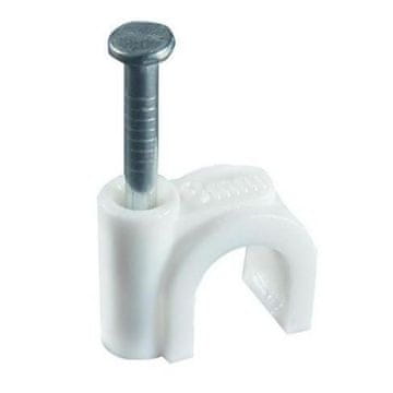 shumee Držalo za kable z žeblji za pritrditev kablov Flop O10 (100 kosov)