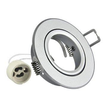 shumee Okrogel aluminijast okvir EAST OPAL, srebrno peskan - 301567