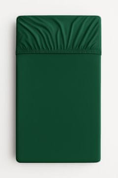 shumee Bombažna rjuha za otroško posteljico 120x60 cm - steklenička zelena