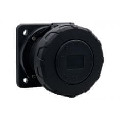 F-ELEKTRO Ravna vtičnica 16A/5P 380V-415V /FE/ IP67 črna F7.0171