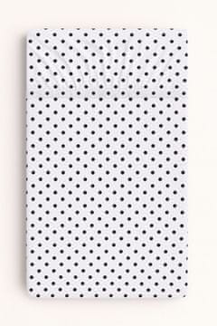 shumee Bombažna rjuha za otroško posteljico 120x60 cm - črne pike