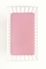 Bombažna rjuha za otroško posteljico 140x70 cm - prašno roza