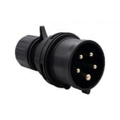 F-ELEKTRO Vtič 16A/5P 380V-415V /FE/ IP44 črn F7.0159