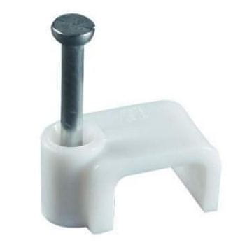 shumee Držalo za kable z žebljem za pritrditev kablov Flop P4/4 (100 kosov)