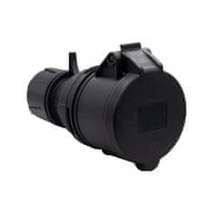 F-ELEKTRO Prenosna vtičnica 32A/5P 380V-415V /FE/ IP44 črna F7.0165