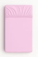Bombažna rjuha za otroško posteljico 120x60 cm - roza
