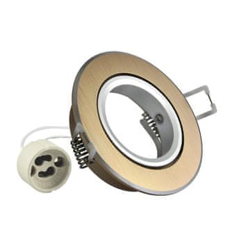 shumee Okrogel aluminijast okvir EAST OPAL, brušeno zlato - 301574