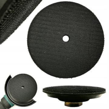 GEKO Gumiran brusni disk velcro 125 mm M14 za kotne brusilnike