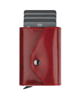 shumee Denarnica PORTER Go iz rastlinsko strojenega nomadskega usnja, rdeča
