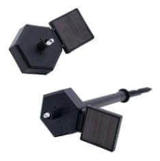 aptel Solarna LED vrtna svetilka bela sova 43cm 2W