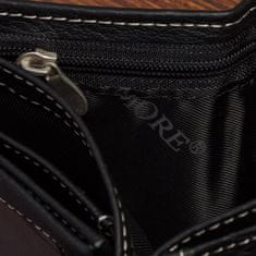 Beltimore Beltimore moška velika navpična usnjena denarnica z zaponko, črna, RFiD premium