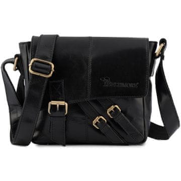 Beltimore Moška usnjena torba za čez ramo, majhna, elegantna, črna, Beltimore