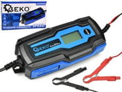 GEKO 6-12V Hitri avtomatski polnilec za akumulatorje LCD 4A 120Ah