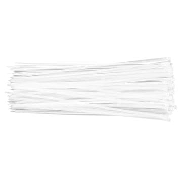 shumee Kabelske vezice 3,6 x 300 mm, 100 kosov, bele