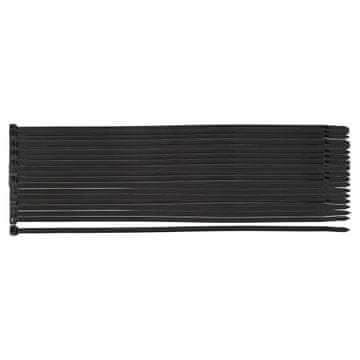 shumee Kabelske vezice EXTREME 3,6 × 200 mm, črne, 100 kosov.