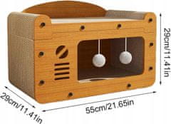 shumee Mačja postelja ECARLA 30x56x30cm KAT18