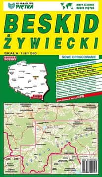 shumee Żywiec Beskids 1:61.000 turistična karta PIĘTKA