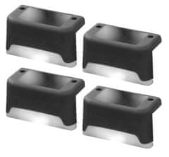 aptel Set 4 solarnih ograjnih LED svetilk 200mAh hladno bele