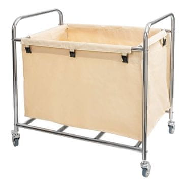 shumee Hotelski voziček za perilo Mega-M S-88 cm Š-54 cm V-89 cm bež N